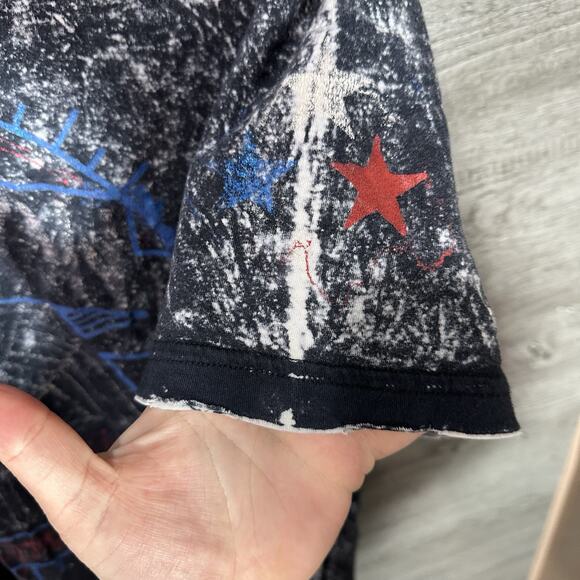 Affliction Reversible Distressed T-shirt Sz Large American Customs Motor Spirit - Picture 11 of 16